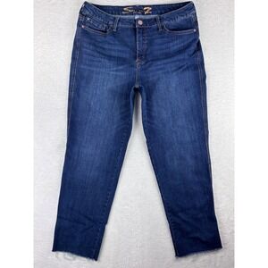 Seven7‎ Weekend Boyfriend Jeans Easy Fit Cropped Dark Wash Denim Size 12